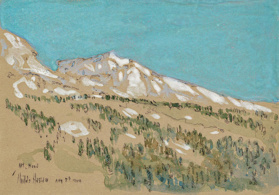 Childe Hassam Painting - Mount Hood, Oregon #1 by Childe Hassam