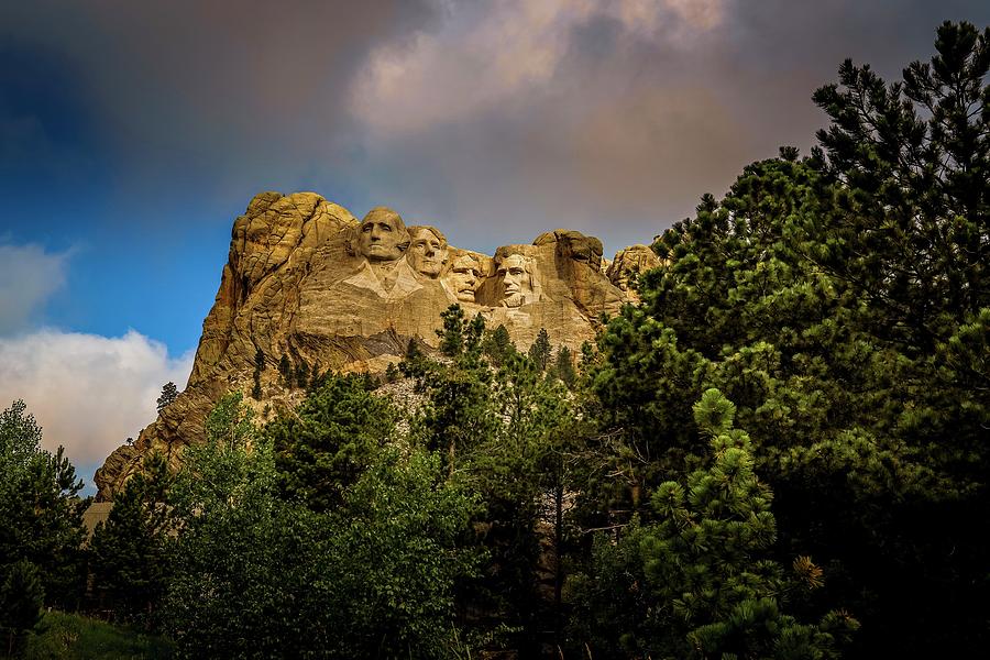 Rushmore Photograph - Mount Rushmore #1 by Brian Venghous