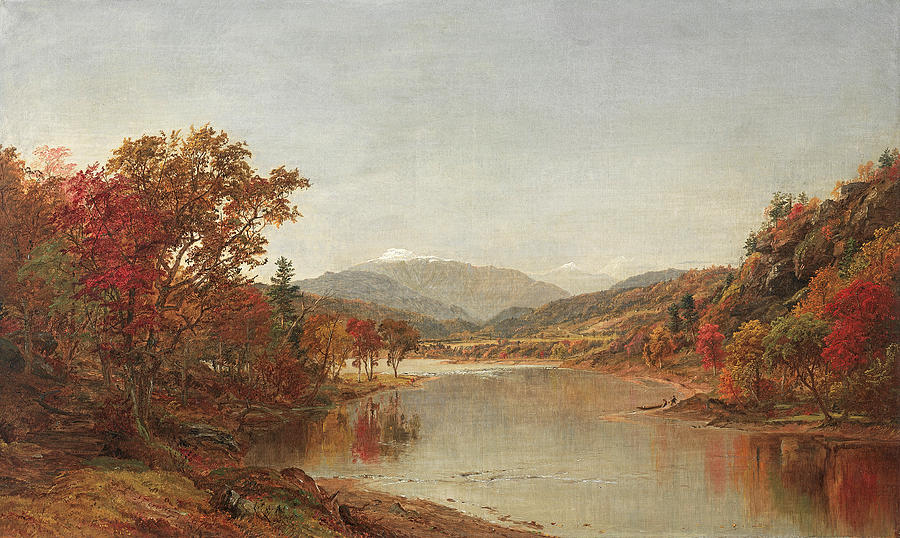 Mount Washington, New Hampshire #1 Painting by Jasper Francis Cropsey