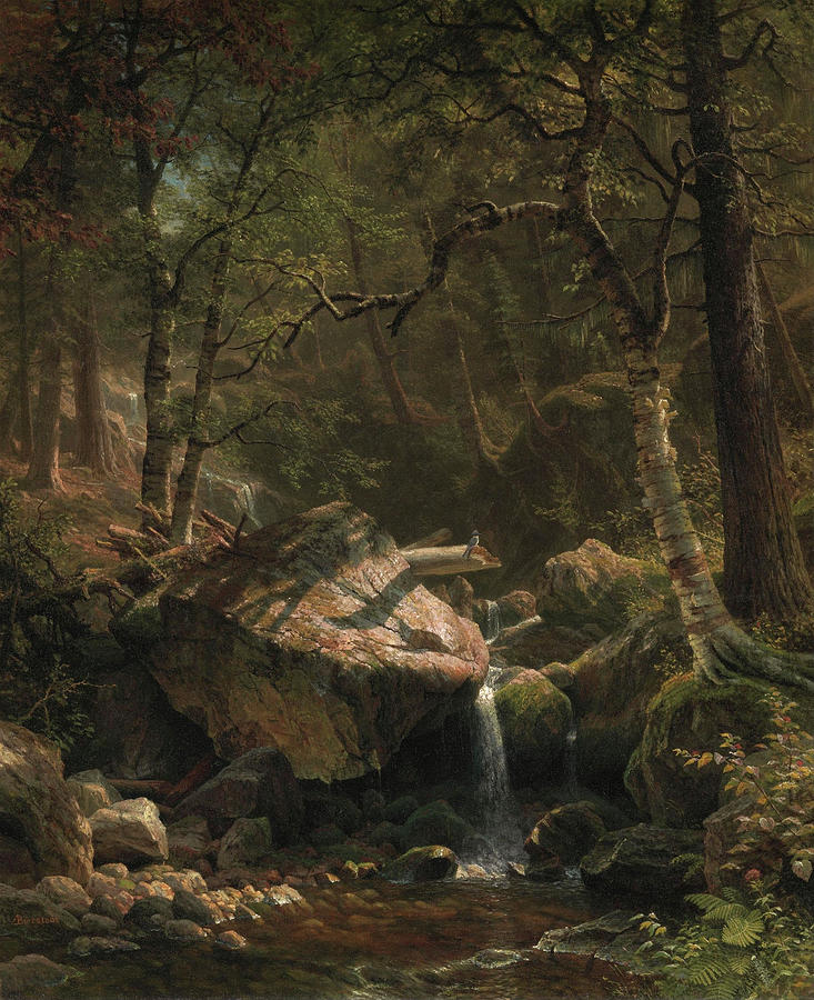 Mountain Brook #5 Painting by Albert Bierstadt