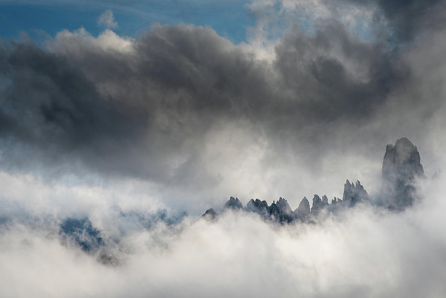 Mountain peaks between the clouds Photograph by Michalakis Ppalis