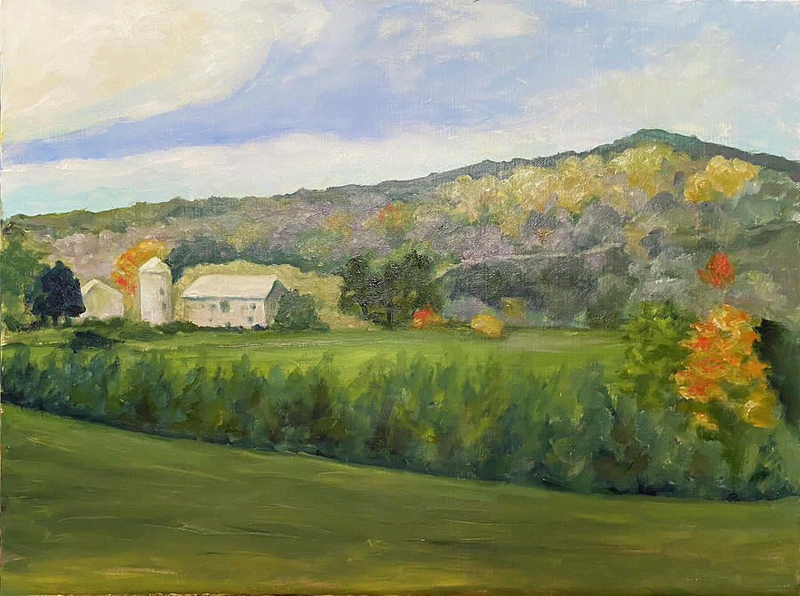 Mountain View Farm #1 Painting by Sandra Nardone