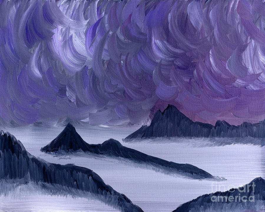 Mountains in the Mist #1 Painting by Thomas R Fletcher