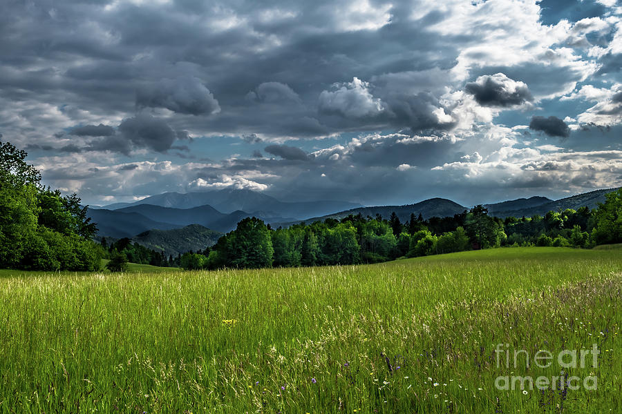 Mountains Of Alps And Rural Landscape In Austria Photograph by Andreas Berthold