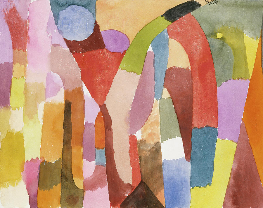 Paul Klee Painting - Movement of Vaulted Chambers #1 by Paul Klee