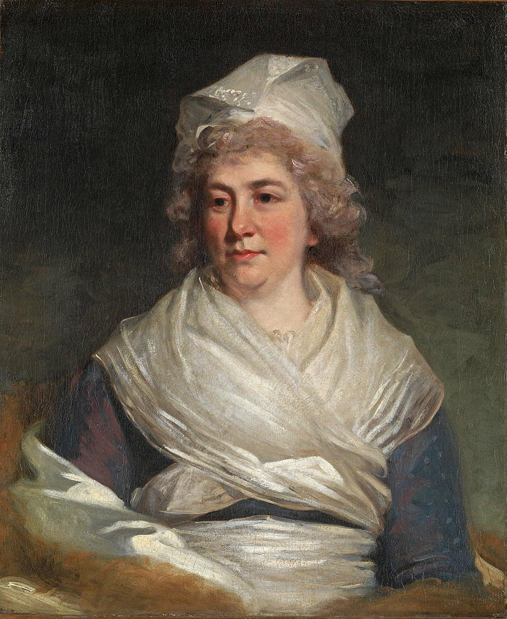 Mrs. Richard Bache, Sarah Franklin #2 Painting by John Hoppner