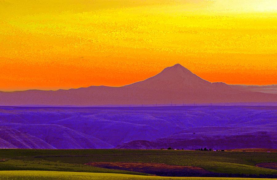 Mt. Adams Sunset #1 Photograph by Steve Warnstaff