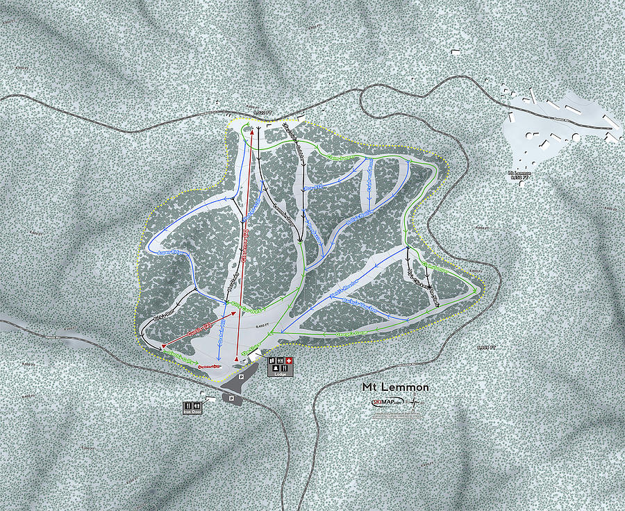 Mt Lemmon Ski Resort Map Digital Art By Powder Addicts Fine Art America   1 Mt Lemmon Ski Resort Map Powder Addicts 