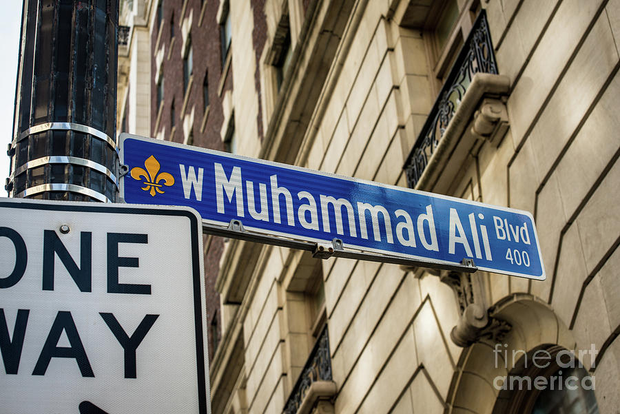 Muhammad Ali Blvd Sign - Louisville - Kentucky #2 Photograph by Gary Whitton