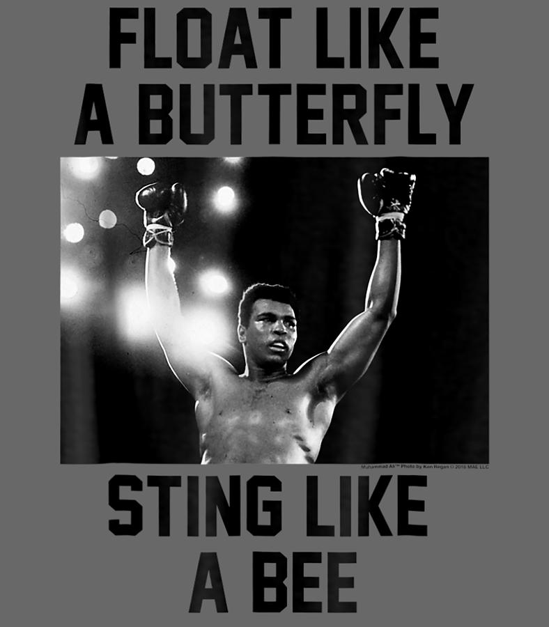 Muhammad Ali Float Like A Butterfly Sting Like A Bee Digital Art By Hue Le