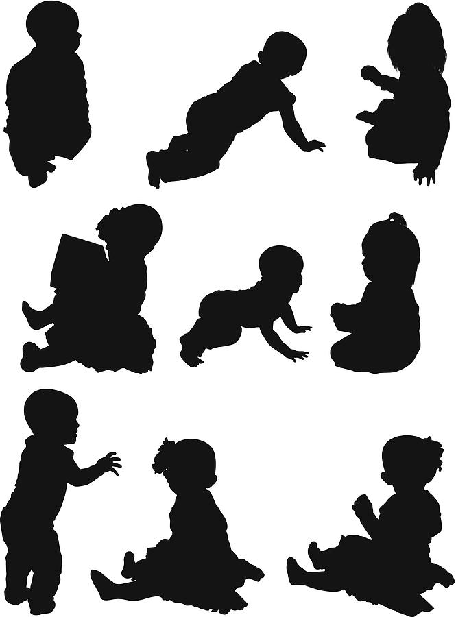 Multiple images of babies #1 Drawing by 4x6