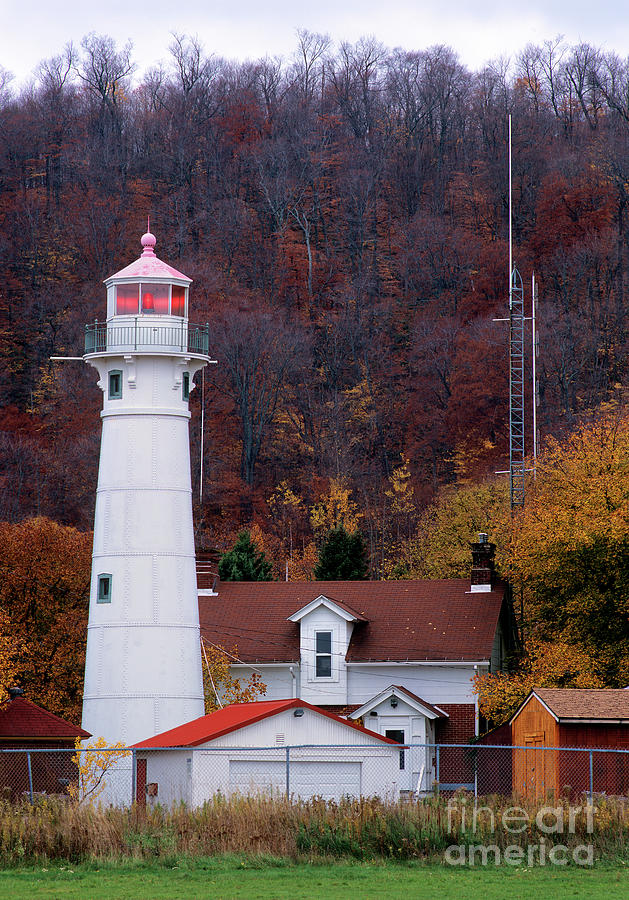      Munising Front Range Lighthouse, Michigan #1 Photograph by Wernher Krutein