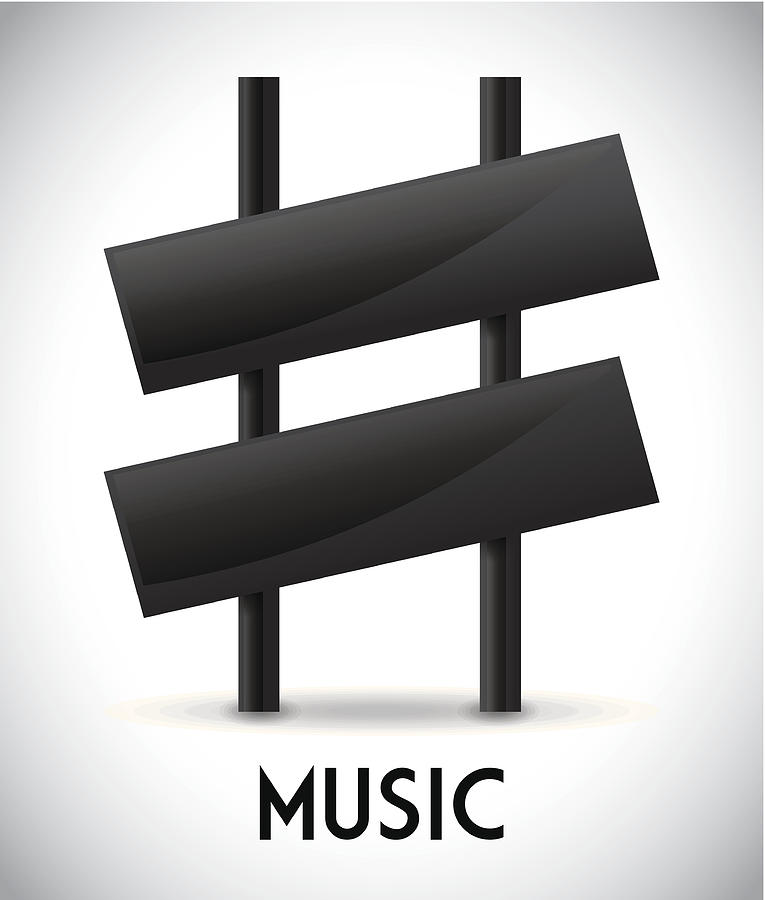 Music design #1 Drawing by Djvstock