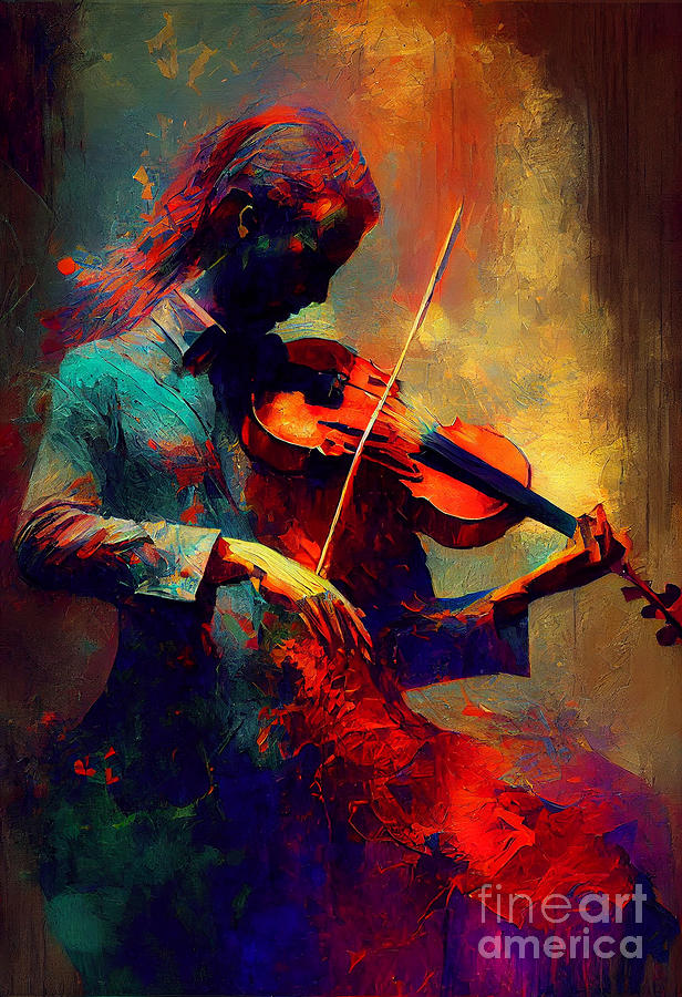 Music  is  a  magical  Language  By  Beksinski by Asar Studios #1 Digital Art by Celestial Images