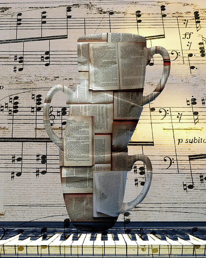 Music Poetry Coffee #1 Digital Art by John Vincent Palozzi