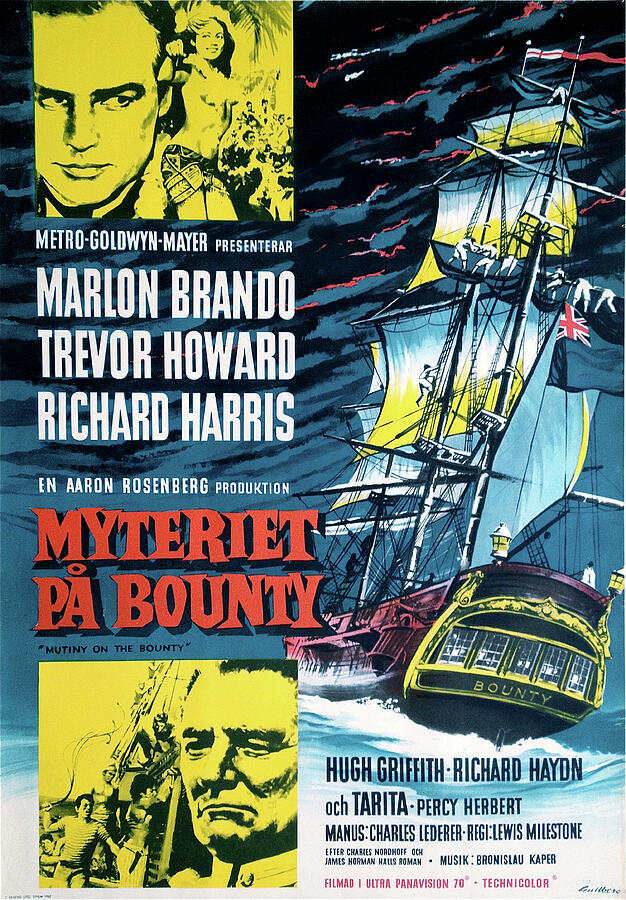 ''Mutiny on the Bounty'', 1962 Mixed Media by Stars on Art Fine Art