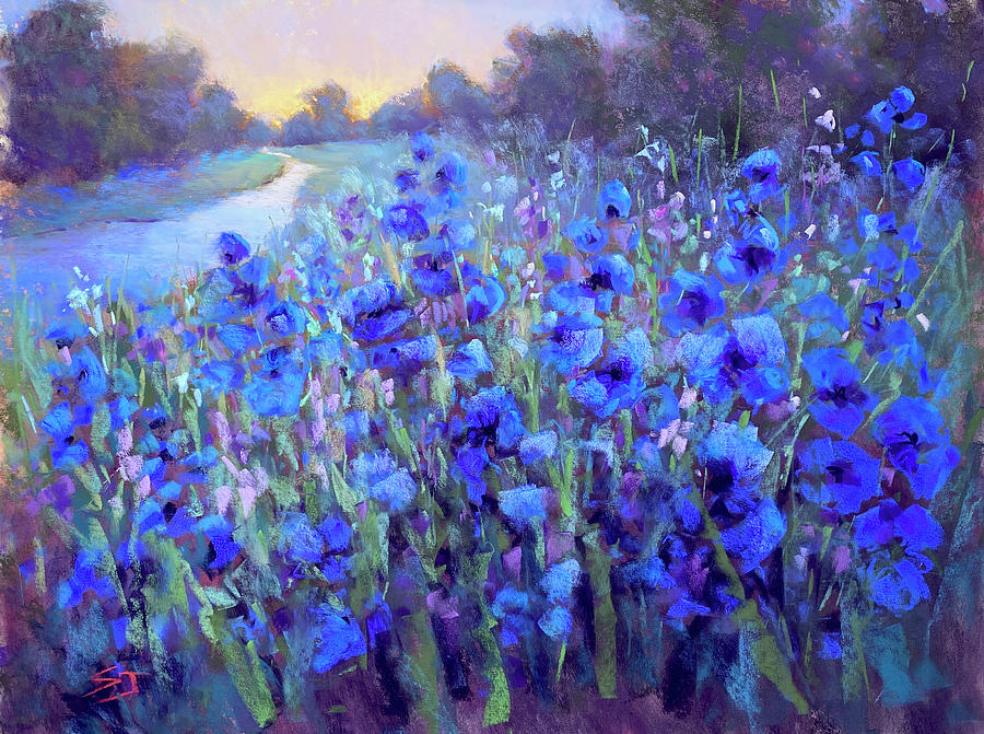 Landscape Painting - My Blue Heaven #1 by Susan Jenkins