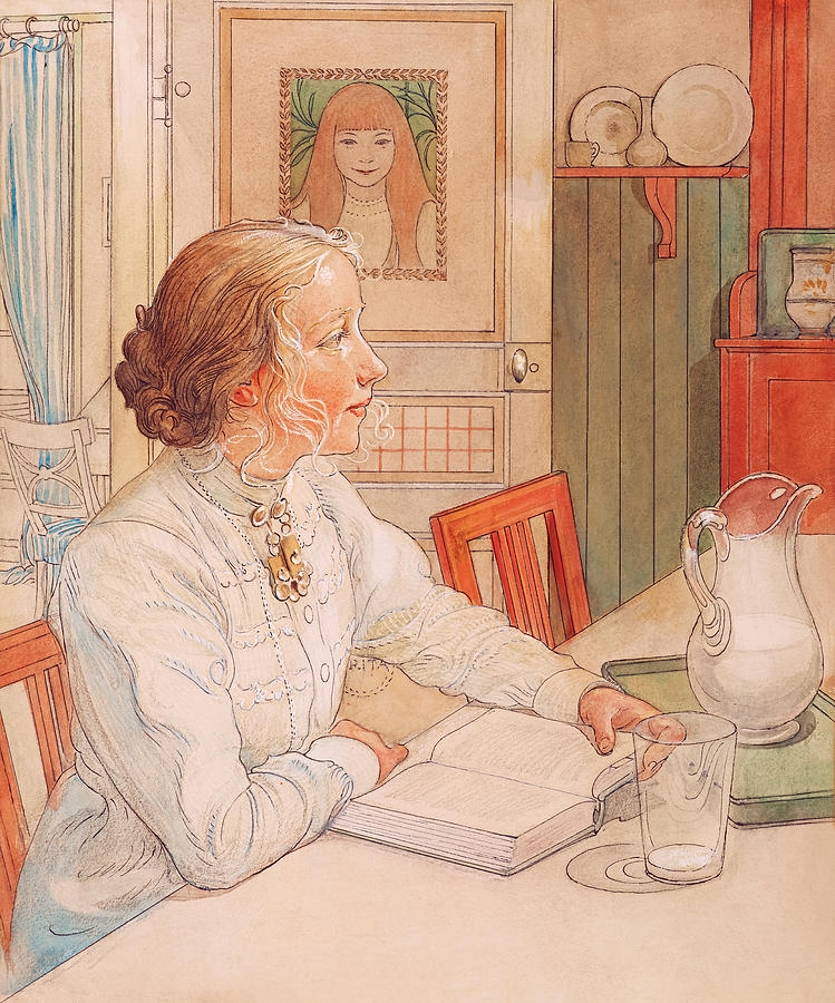 My Eldest Daughter By Carl Larsson Painting