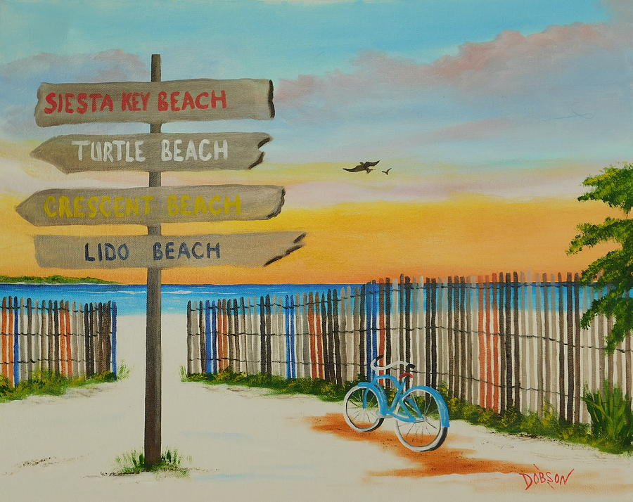 My Favorite Beaches #1 Painting by Lloyd Dobson