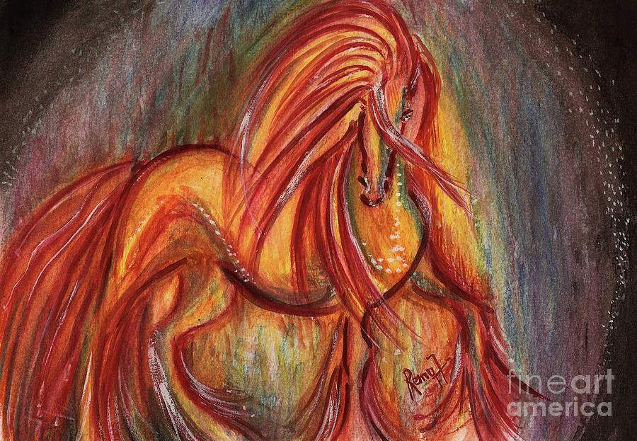 Mystic Horse #1 Painting by Remy Francis