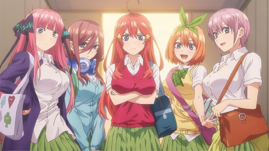 Nakano Sisters - Nino, Miku, Itsuki, Yotsuba, Ichika Gotoubun no ...