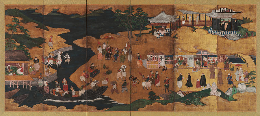 Namban Screen Painting by Kano school