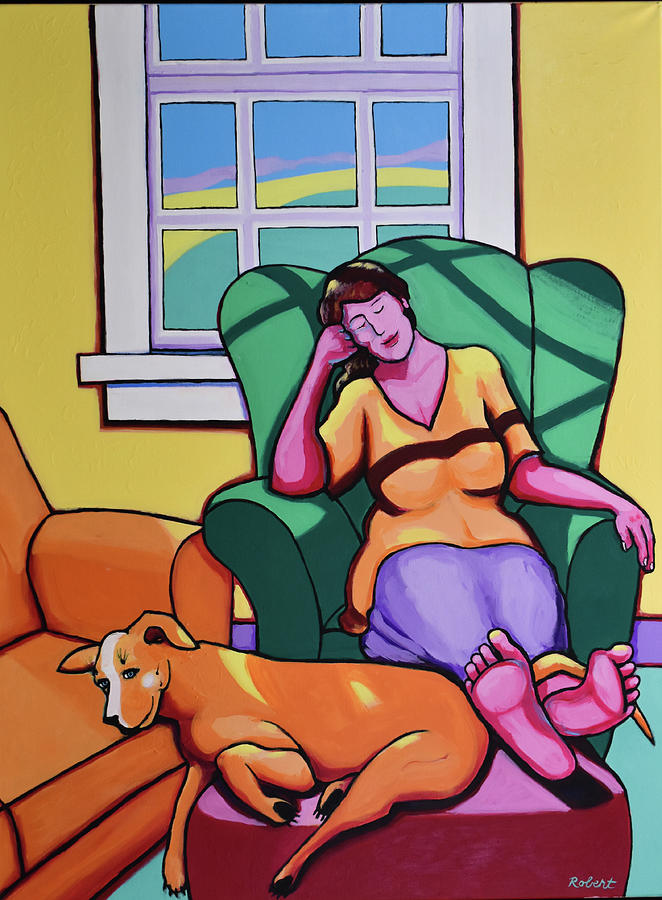 Nap Time #1 Painting by Robert Tarr