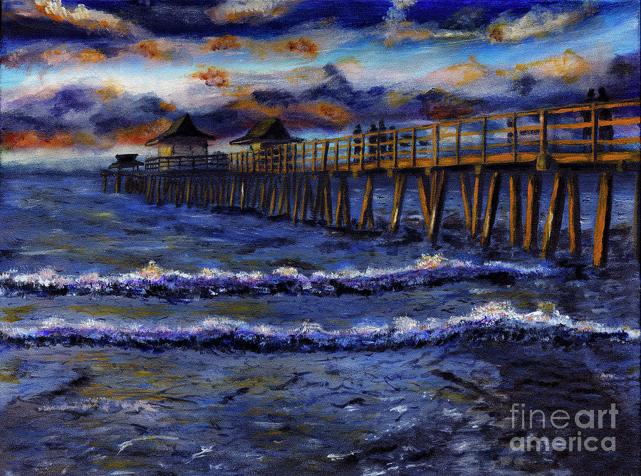Naples Pier #1 Painting by Timothy Hacker