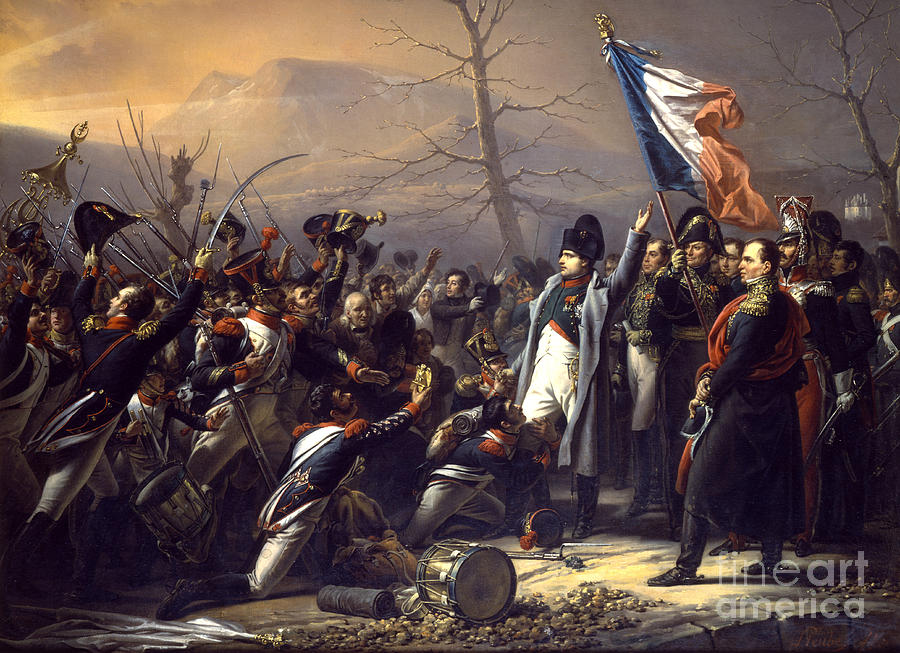 France Painting - Napoleon Returning From Elba by Charles Auguste Steuben France Painting - Napoleon Returning From Elba by Charles Auguste Steuben