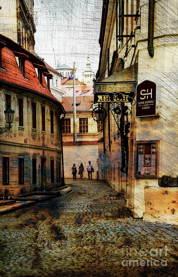 Narrow Streets in Prague #1 Photograph by Bridget Mejer