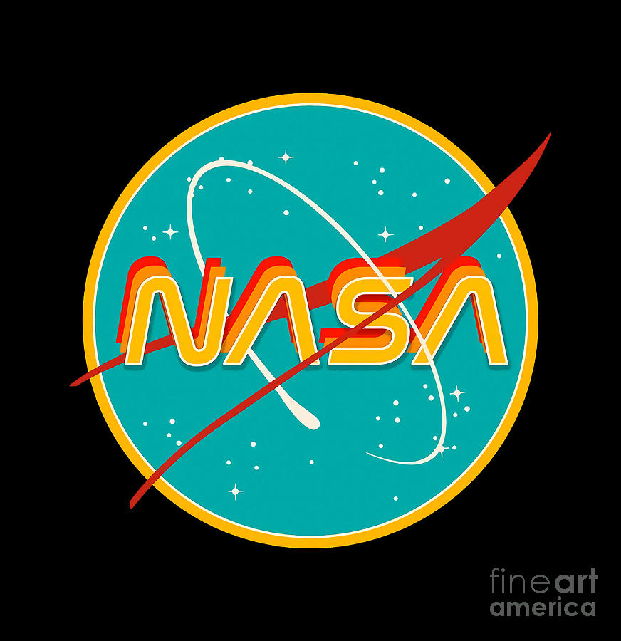 Nasa logo Digital Art by Louise Osborne - Pixels
