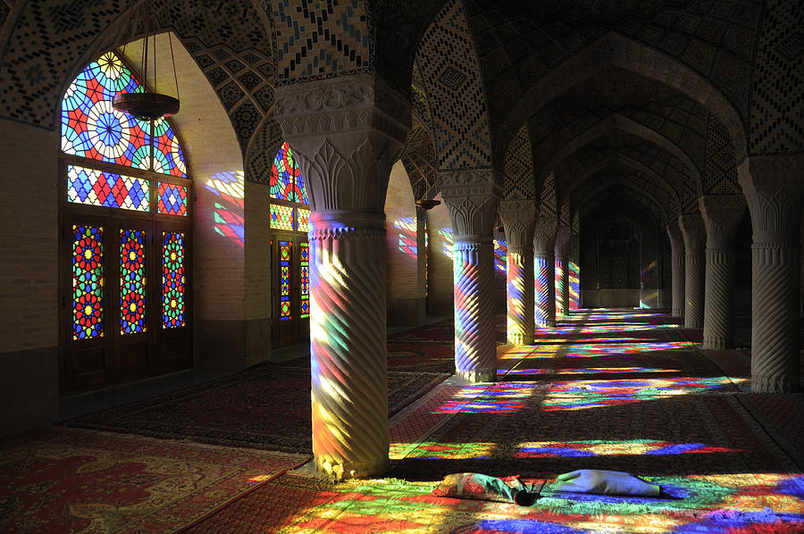 Nasir al-Mulk Mosque, Shiraz, Iran #1 Photograph by Tunart