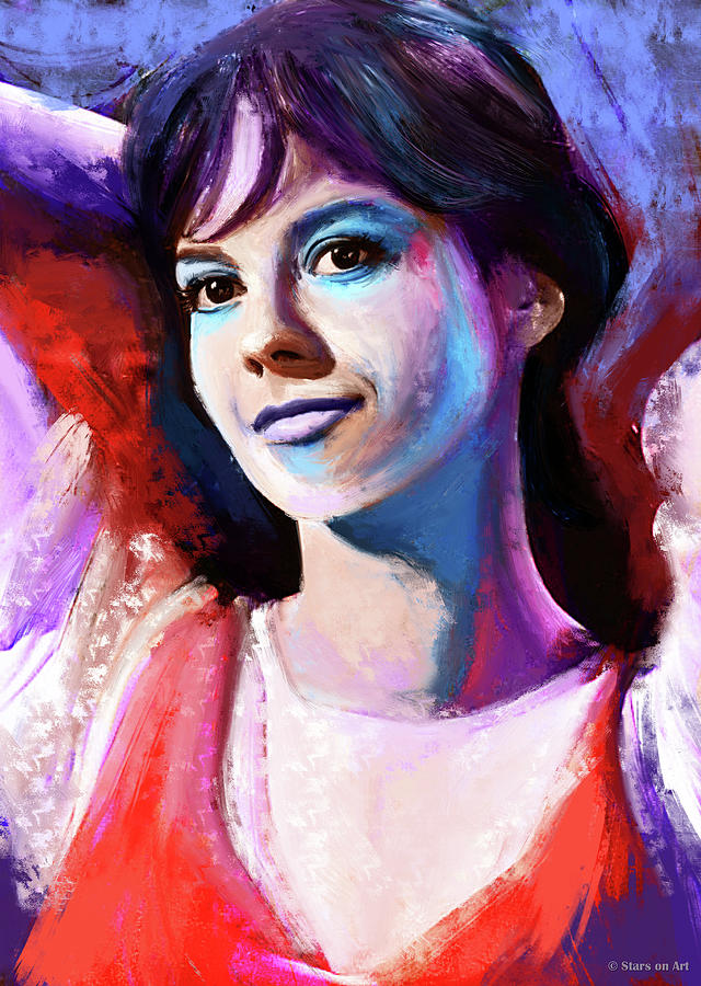 Natalie Wood painting 2 Painting by Movie World Posters