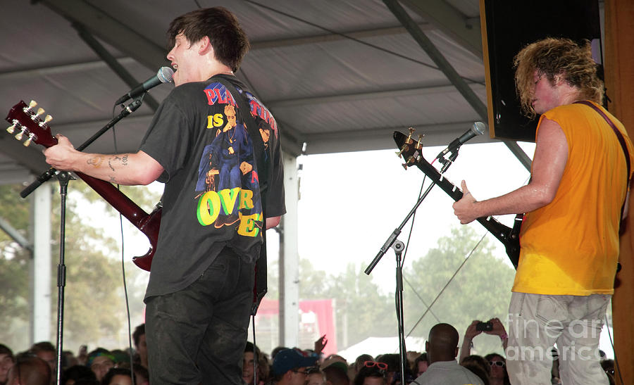 Nathan Williams and Stephen Pope with Wavves at Bonnaroo #1 Photograph by David Oppenheimer