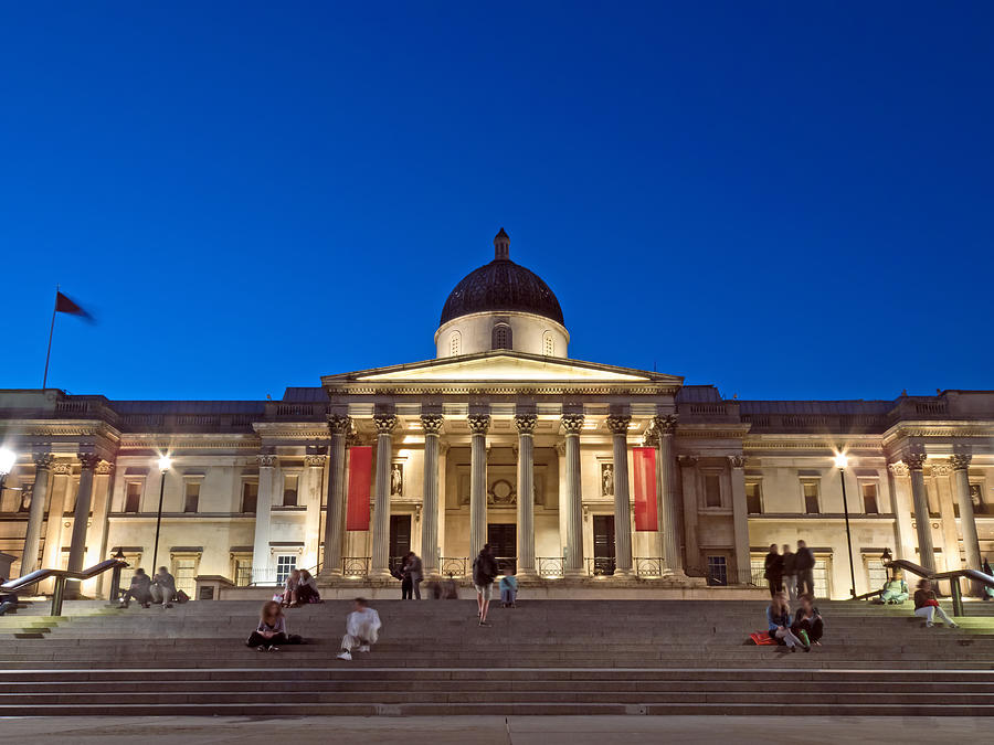 National Gallery in London at dusk #1 Photograph by Stockcam