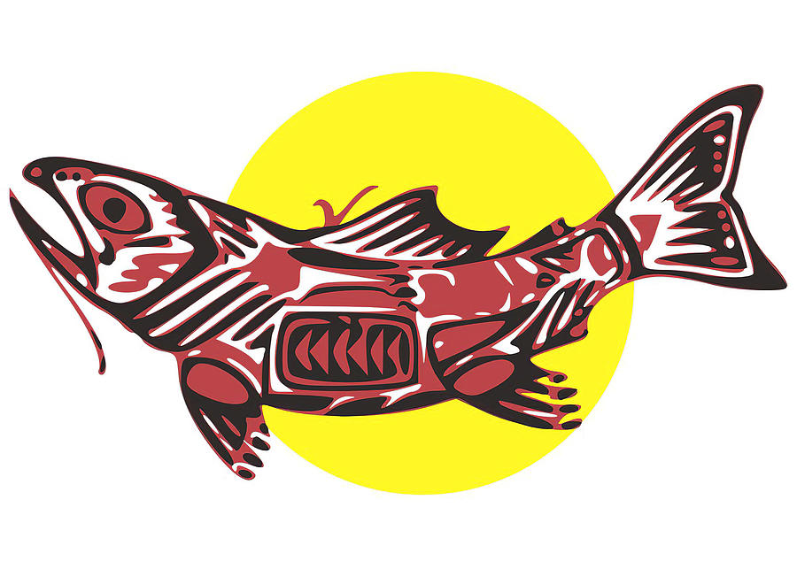 Native Haida Native Fish Digital Art by Morein Mahoney | Fine Art America