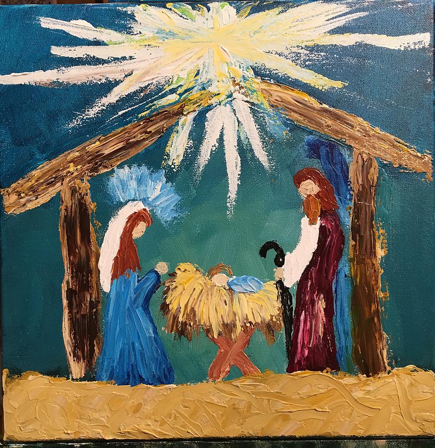 Nativity #1 Painting by Vianni Socorro Lopez - Mayers - Fine Art America