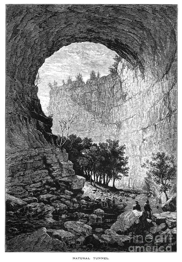 Natural Tunnel, Virginia #2 Drawing by William L Sheppard