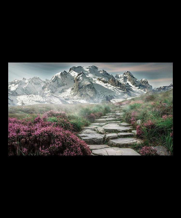 Nature wall Art - Mountain Scene #1 Digital Art by Caterina Christakos