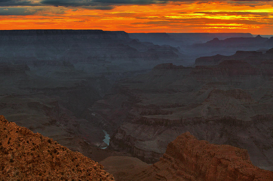 Navajo Point Sunset #2 Photograph by Stephen Vecchiotti