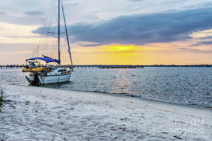 Navarre Florida Sailboat Evening #1 Photograph by Jennifer White