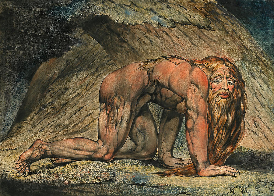 Nebuchadnezzar Painting by William Blake