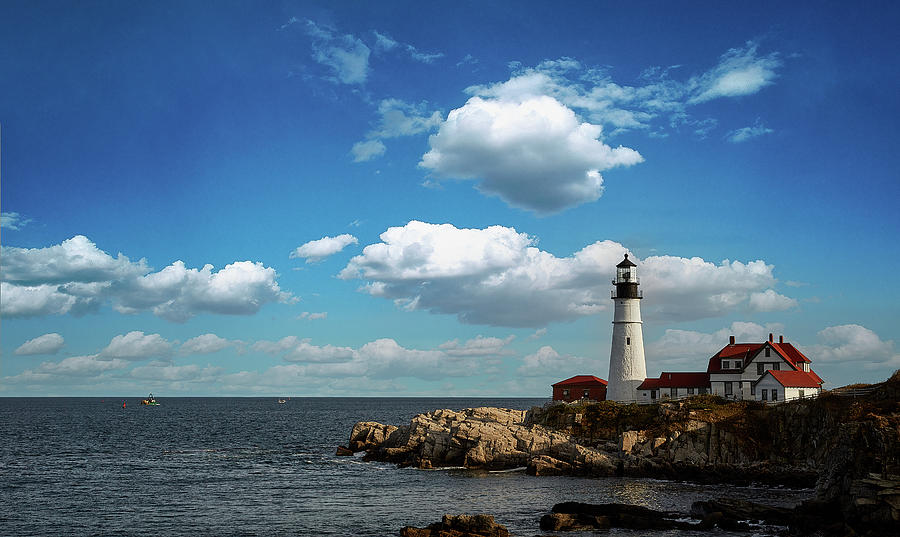 Neddick Lighthouse II #1 Photograph by Jon Glaser