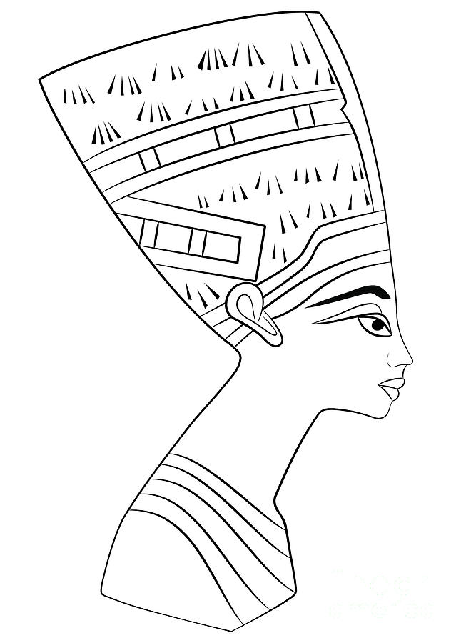 Nefertiti - Queen of Ancient Egypt Drawing by Michal Boubin | Pixels