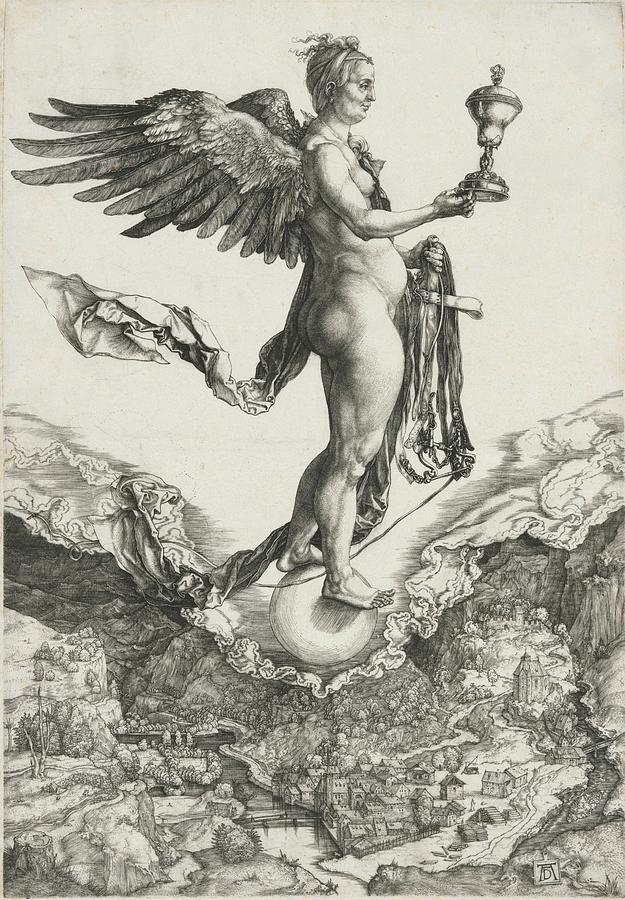 Albrecht Durer Painting - Nemesis #1 by Albrecht Durer