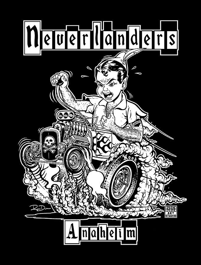 Vintage Digital Art - Neverlanders of Anaheim #1 by Ruben Duran