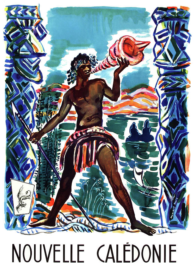 Vintage Digital Art - New Caledonia #1 by Long Shot