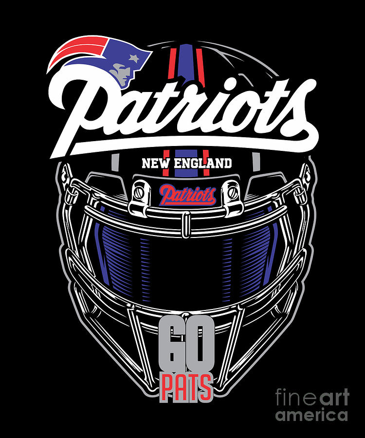 Sports Digital Art - New England Patriots American Football Nfl  #1 by Troy Lee