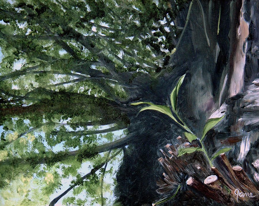 New Growth #1 Painting by Nila Jane Autry