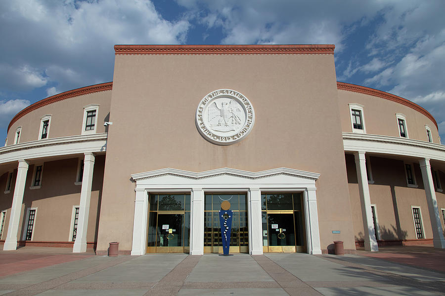 New Mexico state capitol building in Santa Fe New Mexico #1 Photograph by Eldon McGraw